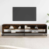 Mueble de TV madera de ingeniería roble ahumado 180.5x40x46 cm 3