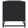Mueble de TV madera de ingeniería negro 180.5x40x46 cm 5