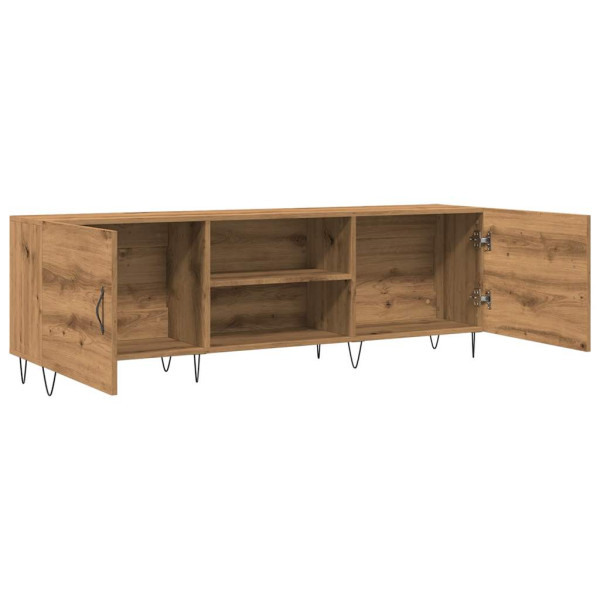 Mueble de TV madera de ingeniería roble artisan 150x30x50 cm M 5