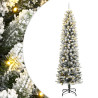 Árvore Natal artificial c/ 300 luzes LED e flocos de neve 180cm 1