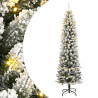 Árvore Natal artificial c/ 300 luzes LED e flocos de neve 240cm 1