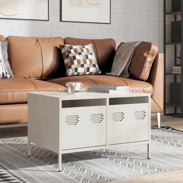 Móvel de TV 68x50x43.5 cm aço laminado a frio branco M 4