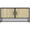 Mueble TV metal y madera ingeniería roble Sonoma 80x34.5x40 cm 4
