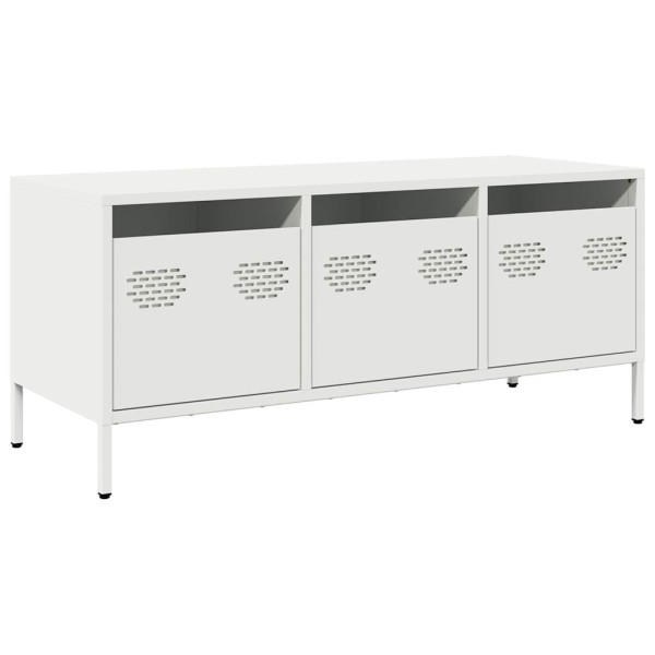 Mueble para TV acero laminado en frío blanco 101.5x39x43.5 cm M 2