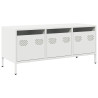 Mueble para TV acero laminado en frío blanco 101.5x39x43.5 cm 2