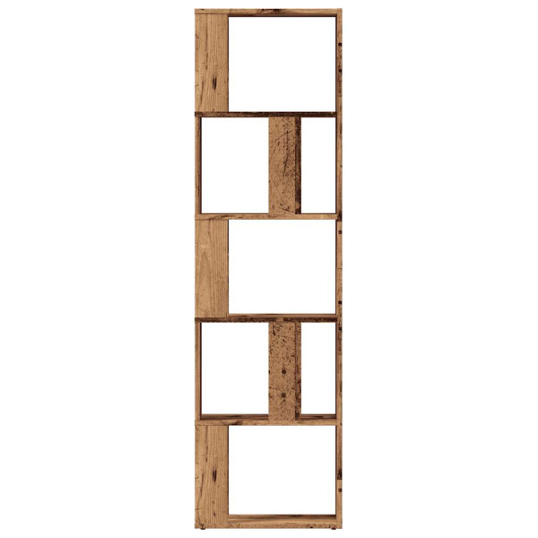 Estantería madera de ingeniería madera envejecida 45x24x159 cm M 5