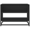Mueble de TV madera de ingeniería y metal negro 61x40x46 cm 4
