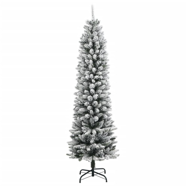 Árbol de Navidad artificial con 150 LEDs y nieve flocada 150 cm M 3