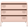 Aparador 68x39x58.5 cm aço laminado a frio rosa 5