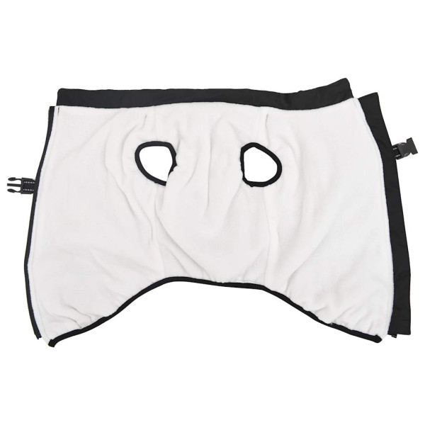 Abrigo para perro con arnés impermeable reflectante 4XL negro M 3