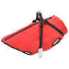 Abrigo para perro con arnés impermeable reflectante 6XL rojo 1