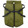 Abrigo perro arnés impermeable reflectante 4XL verde militar 2