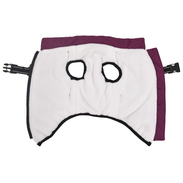 Abrigo para perro con arnés impermeable reflectante M morado M 3