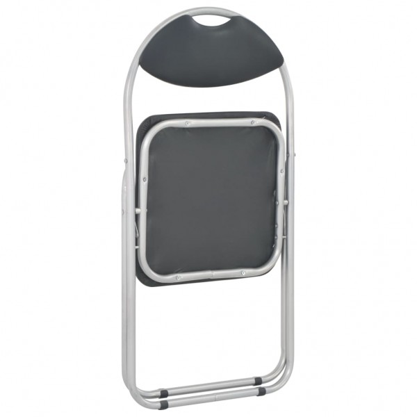 Sillas de comedor plegables 4 unidades cuero sintético negro M 5