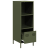 Aparador de acero verde oliva 35x39x103.5 cm 4
