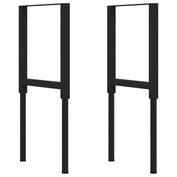 Banco de trabajo madera roble marrón oscuro 100x60x(71.5-98) cm M 5