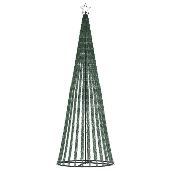 Cone de luz de árvore de Natal 475 LEDs brancos quentes 247 cm M 4