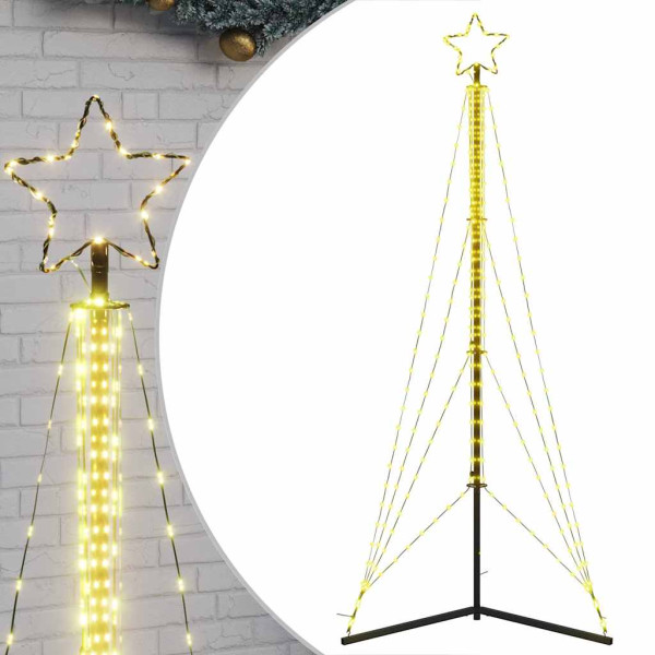 LED Árvore de Natal 483 LEDs Branco Quente 240 cm M 2