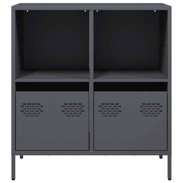 Aparador de acero laminado en frío antracita 68x39x73.5 cm M 4