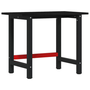 Banco de trabajo madera de roble marrón oscuro 100x60x81.5 cm H