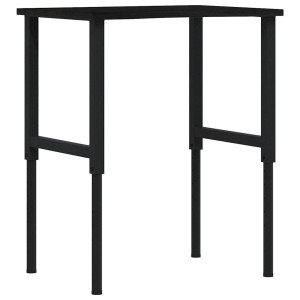 Banco de trabajo madera roble marrón oscuro 80x60x(71.5-98) cm H