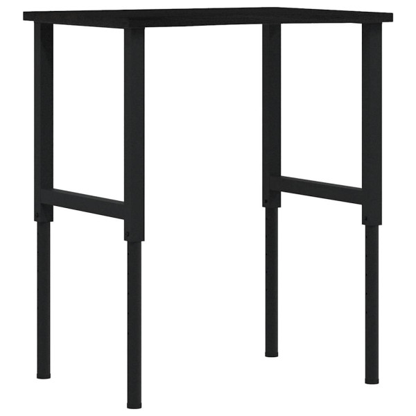 Banco de trabajo madera roble marrón oscuro 80x60x(71.5-98) cm M 2