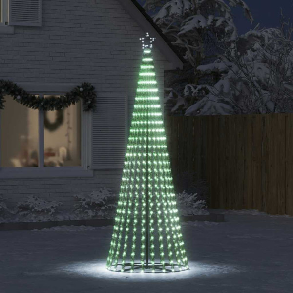 Natal árvore luz cone 475 frio branco LEDs 247 cm M 3