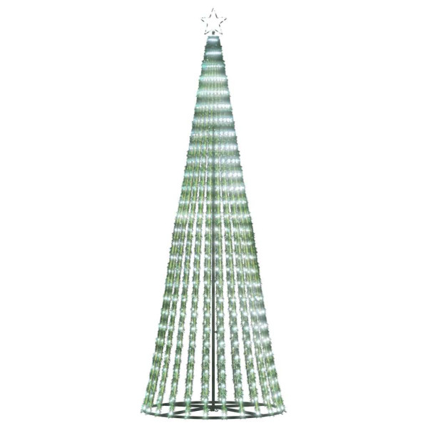 Árbol de Navidad cono de luz 475 LEDs blanco frío 247 cm M 5