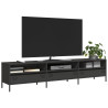 Mueble para TV acero laminado en frío negro 202x39x43.5 cm 1