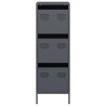 Aparador de acero gris antracita 39x35x103.5 cm 5