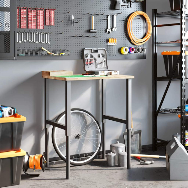 Bancada 80x60x(71.5-98) cm madeira carvalho maciça M 3