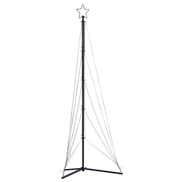 Luces para árbol de Navidad 525 LEDs blanco cálido 302 cm M 4