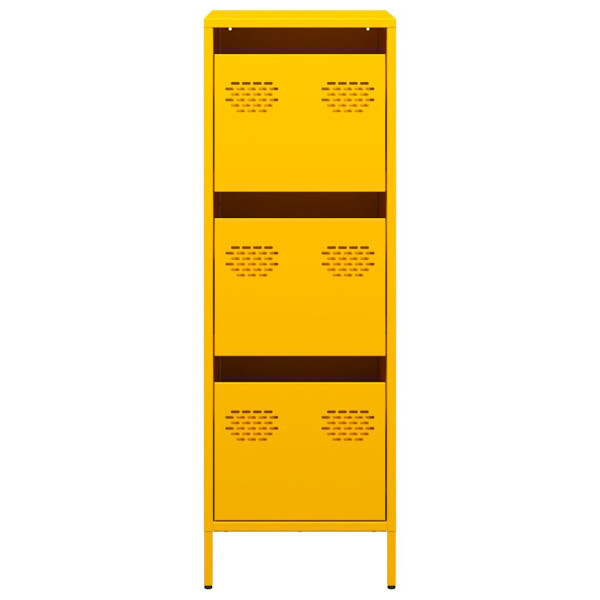 Aparador alto 39x35x103.5 cm aço amarelo mostarda M 5