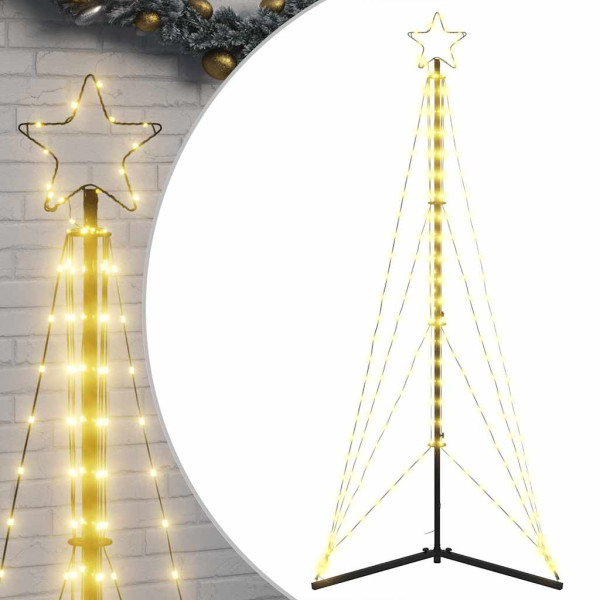LED Árvore de Natal 363 LEDs Branco Quente 182 cm M 2