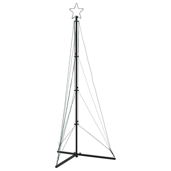 LED Árvore de Natal 363 LEDs Branco Quente 182 cm M 4