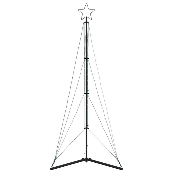 LED Árvore de Natal 363 LEDs Branco Quente 182 cm M 5