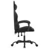 Silla gaming cuero sintético negro 4