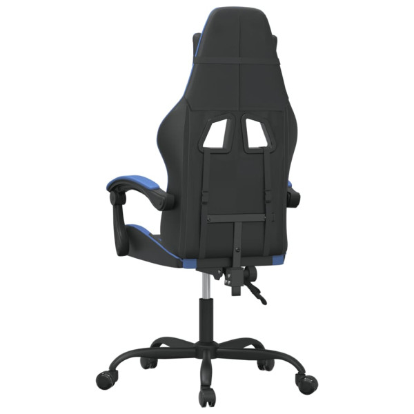 Silla gaming cuero sintético negro y azul M 5