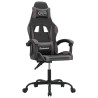 Silla gaming cuero sintético negro y gris 2