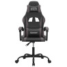 Silla gaming cuero sintético negro y gris 3