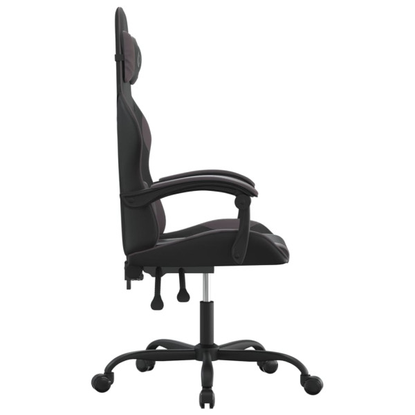 Silla gaming cuero sintético negro y gris M 4