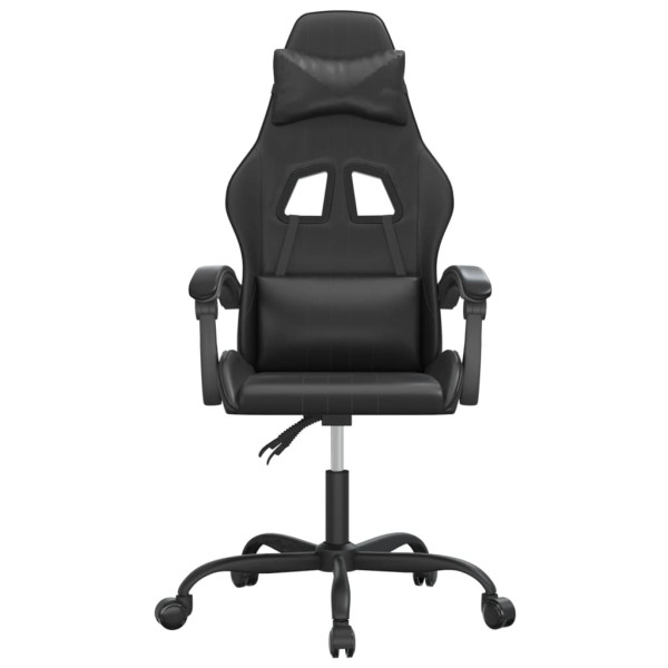 Silla gaming giratoria cuero sintético negro M 3