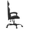 Silla gaming giratoria cuero sintético negro 4