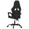 Silla gaming giratoria cuero sintético negro 5