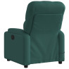 Sillón reclinable de masaje eléctrico tela verde oscuro 5