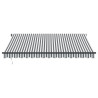 Toldo retráctil automático gris antracita y blanco 400x350 cm 3