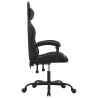 Silla gaming cuero sintético negro 4