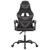 Silla gaming cuero sintético negro y gris 3