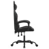 Silla gaming cuero sintético negro y gris 4
