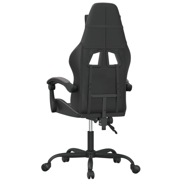Silla gaming cuero sintético negro y gris M 5